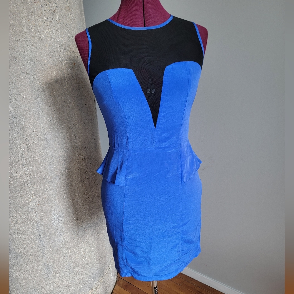 5/48 Silk peplum dress